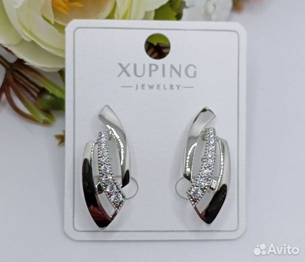 Серьги мед. сплав