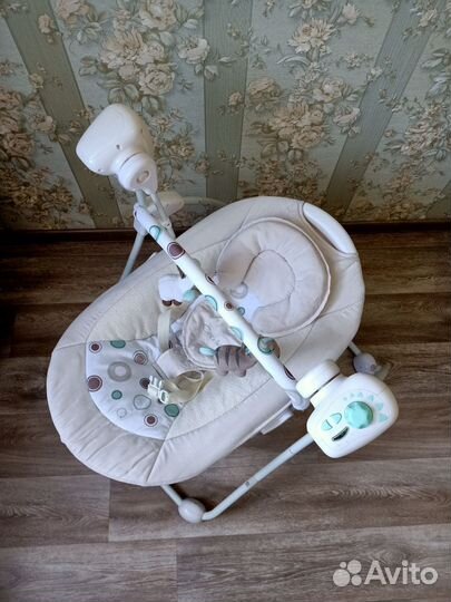 Детские электронные качели шезлонг