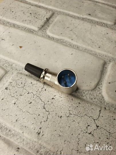 Разъем XLR штекер угловой на шнур canon (rх)