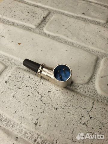 Разъем XLR штекер угловой на шнур canon (rх)