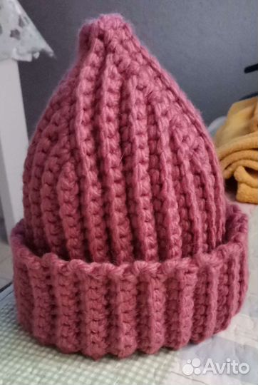 Шапка женская с шарфом (или снут)