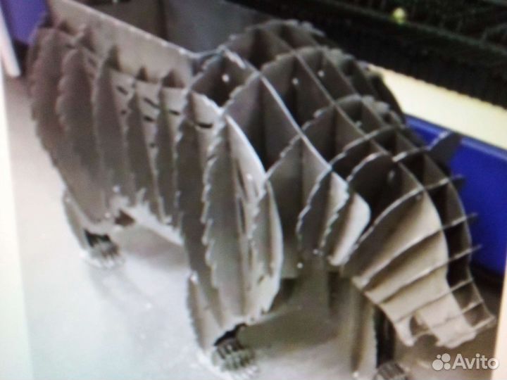 Мангал в виде медведя Гризли