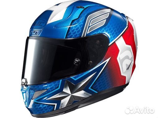 Шлем HJC rpha 11 marvel MC2 captain america