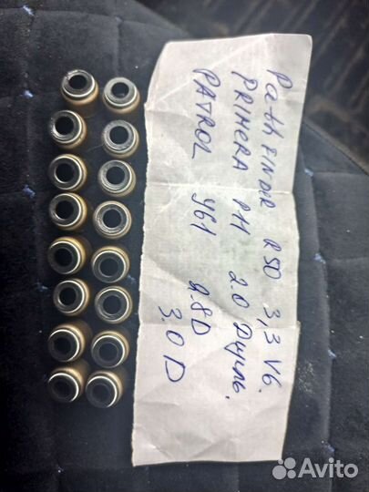 Маслосъемные колпачки(сальники клапанов) nissan