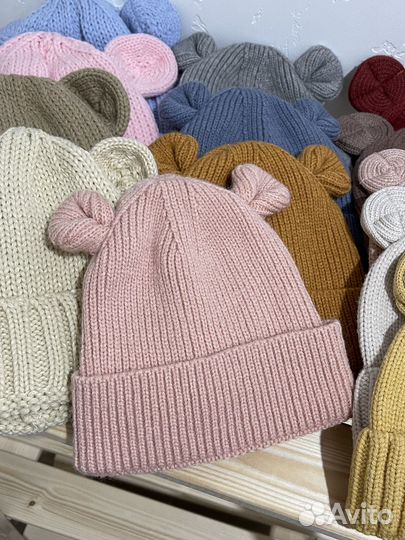 Детские шапки с ушками