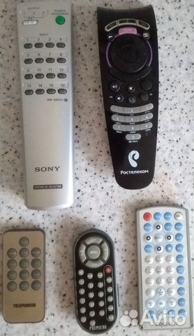 Пульты Sony, Telefunken, Ростелеком, Premiera