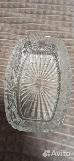 Ваза, фруктовница, салатница хрустальная