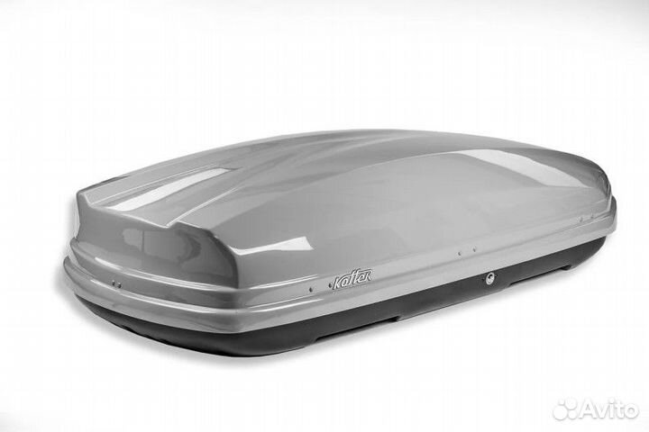 Автомобильный бокс Koffer А-480 серый глянец (480л