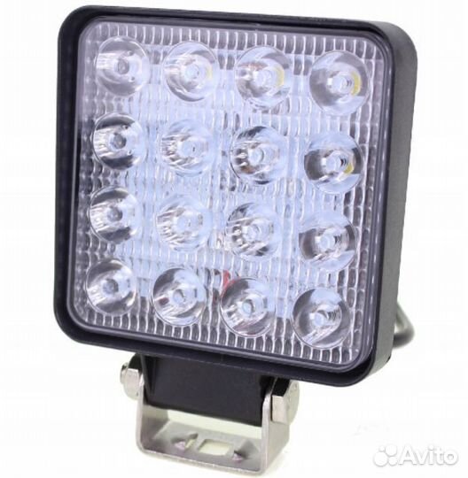 Фара светодиодная Epistar 27w Slim рабочая квадрат