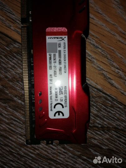 Kingston HyperX Fury DDR4 2*8Gb HX432C18FR2K2/16