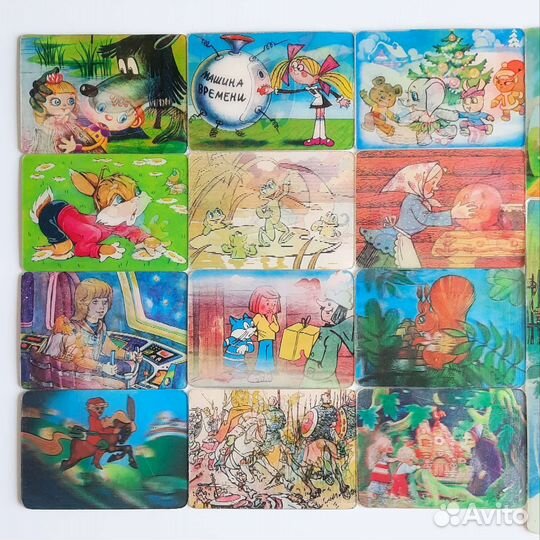 Переливные календарики СССР