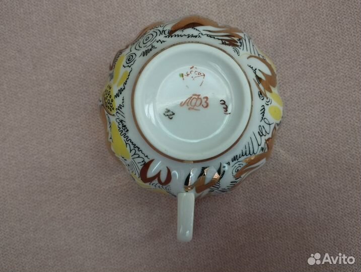 Фарфоровая чайная пара, 10 штук