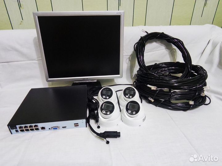 Классный комплект видеонаблюдения для дома или дач