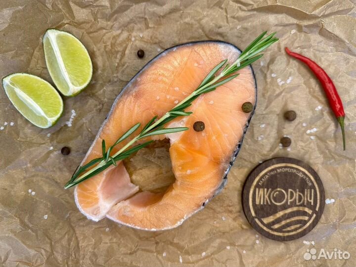 Стейки лосося премиум