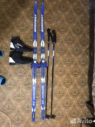 Лыжи беговые детские 150 с ботинками