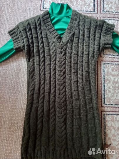 Жилет - туника для девочки 10 - 11 лет