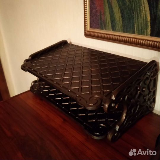 Полка-консоль винтажная металл