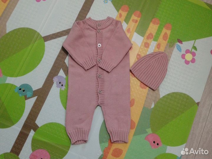 Хлопковый комбинезон 68