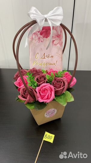 Мыльные букеты из роз, для мам и на любой праздник