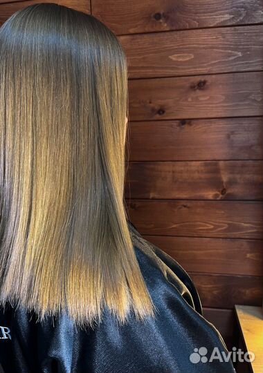 Кератиновое выпрямление волос