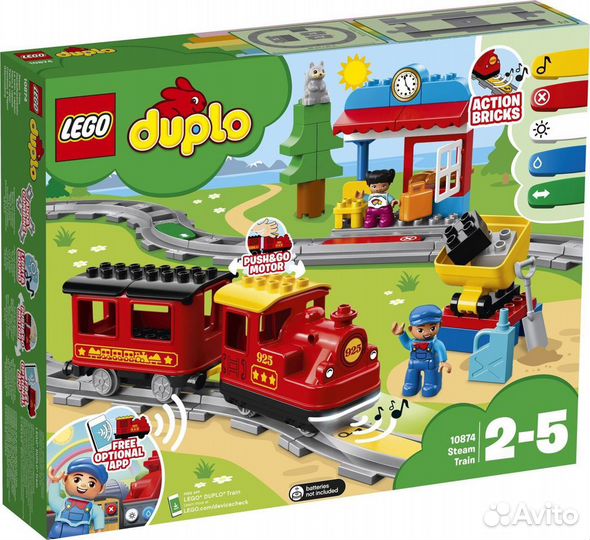 Lego duplo поезд 10874