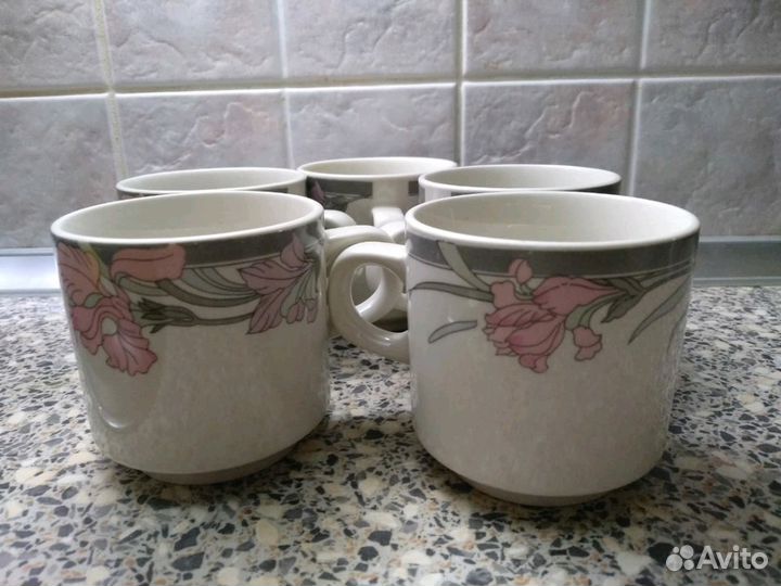 Бокалы керамические, 6 шт