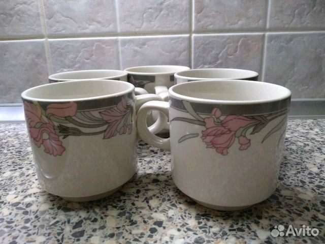 Бокалы керамические, 6 шт