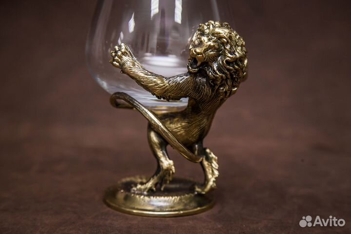 Бокал для коньяка Лев премиум в подарочной коробке