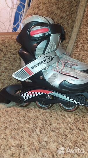 Коньки роликовые раздвижные Action Abec 5 PW-116