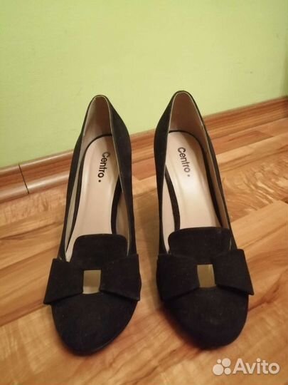 Туфли женские 38 размер черные замшевые