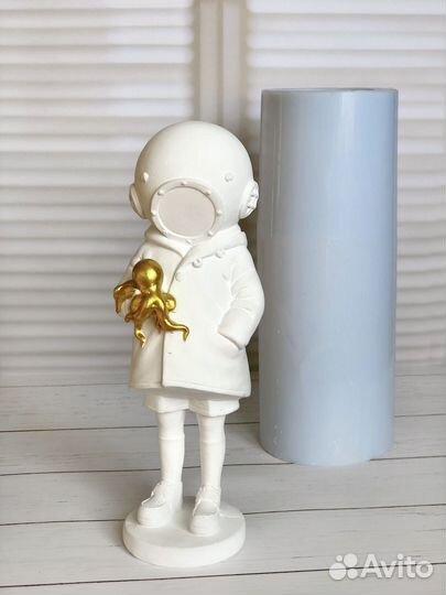 Силиконовая форма для гипса смолы Водолазка