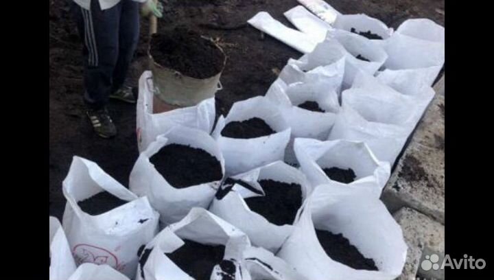 Чернозем в мешках