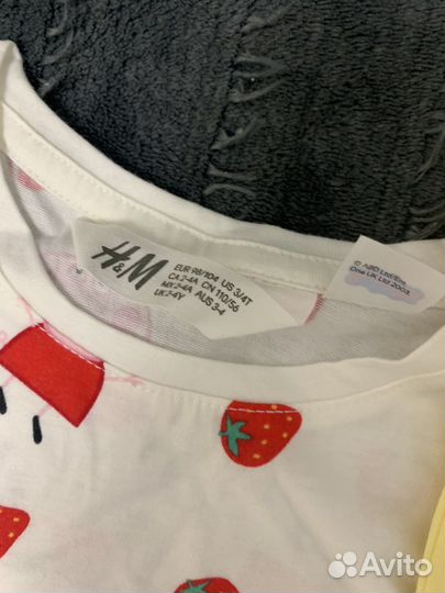 Футболки hm 98 104 для девочки