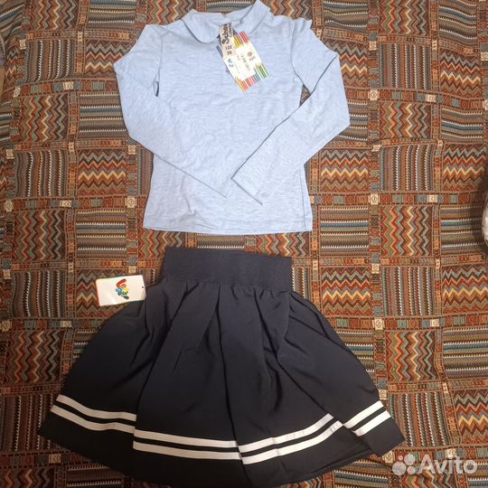 Рубашка и юбка 122см новое с биркой
