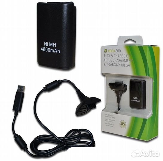 Аккумулятор/кабель для геймпада Xbox 360