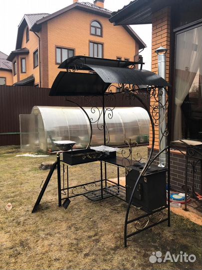 Мангал с печкой для дачи