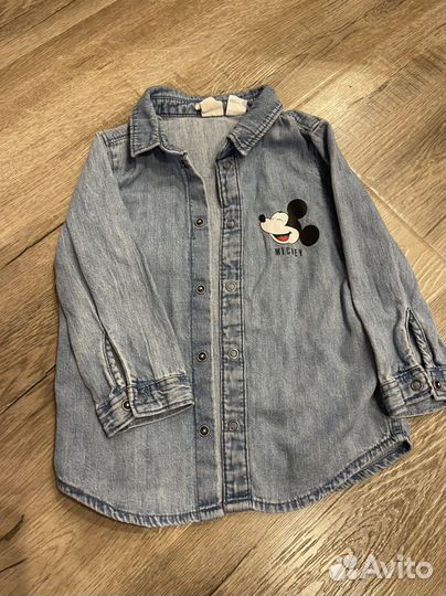 Джинсовая рубашка hm