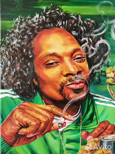 Картина маслом на холсте Снуп Дог