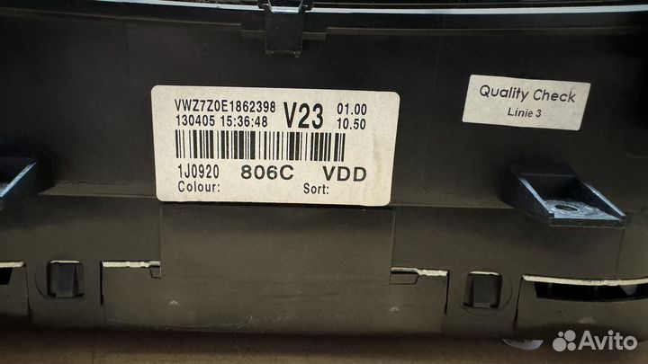 Приборная панель Volksvagen Bora/Golf 4