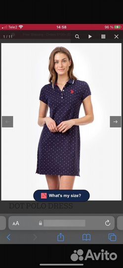 Us polo assn платье