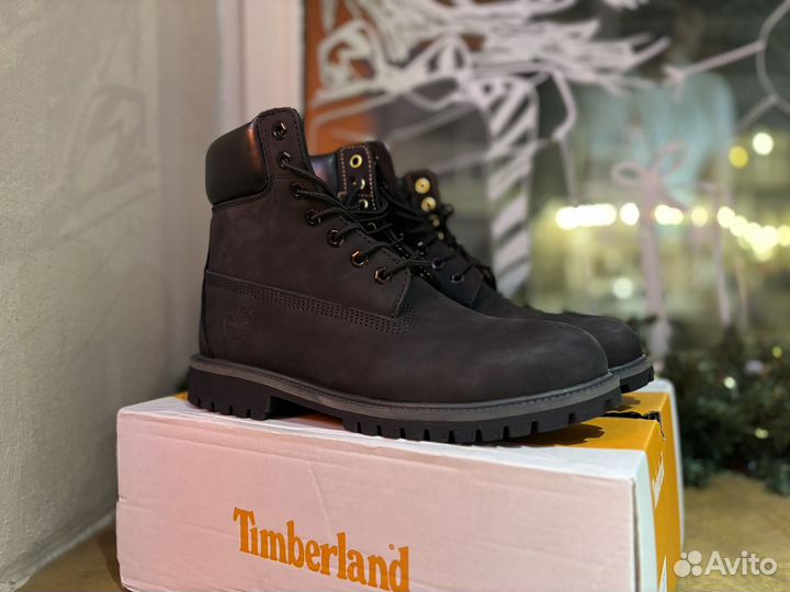 Ботинки timberland черные оригинал