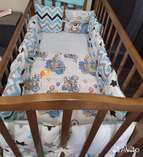 Бортики в детскую кроватку