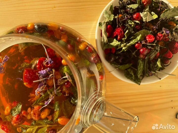 Иван-чай 1кг с ягодами и травами, натуральный