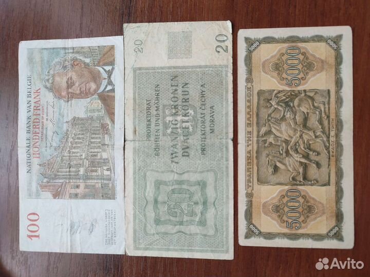 Банкноты России и Европы