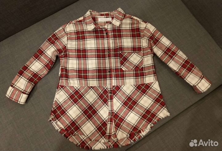 Рубашка в клетку Zara для девочки 122
