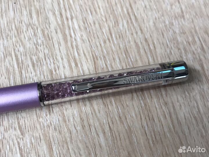 Swarovski ручка оригинал сиреневая + 4 стержня