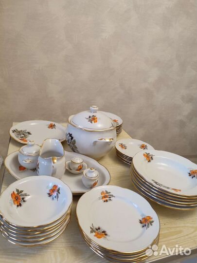 Столовый сервиз фарфор СССР