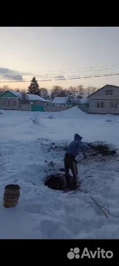 Колодец, септик под ключ,копка траншей, кисон