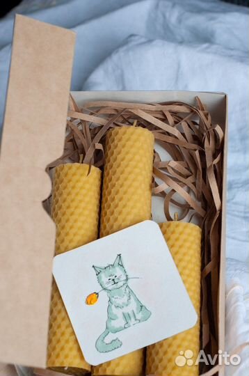 Свечи из вощины / подарки