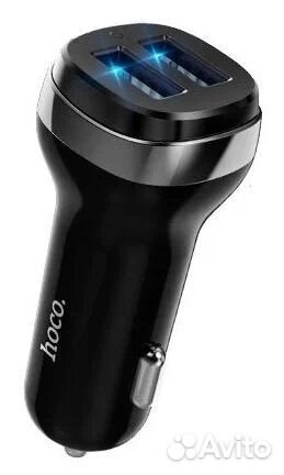 Автомобильное зарядное устройство hoco Z40, черный